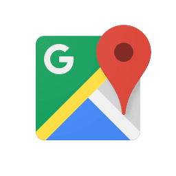 Google Maps logo with a location pin.